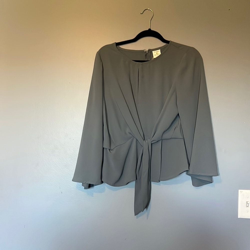 Tie front blouse